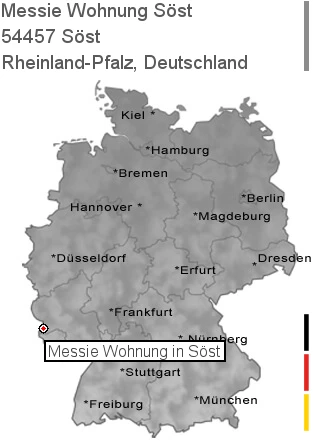 Messie Wohnung Söst, 54457 Söst
