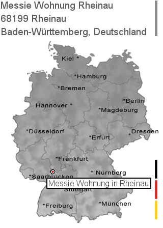 Messie Wohnung Rheinau, 68199 Rheinau