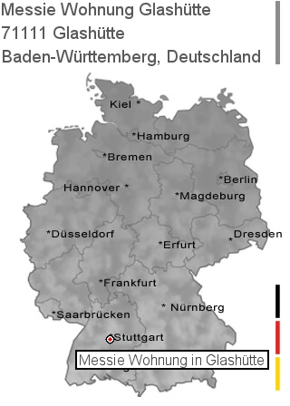 Messie Wohnung Glashütte, 71111 Glashütte