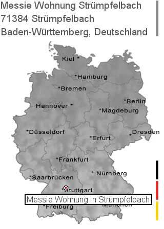 Messie Wohnung Strümpfelbach, 71384 Strümpfelbach
