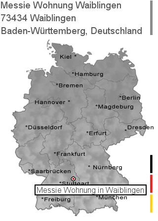 Messie Wohnung Waiblingen, 73434 Waiblingen