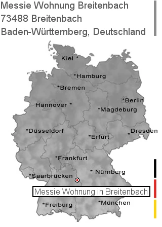 Messie Wohnung Breitenbach, 73488 Breitenbach