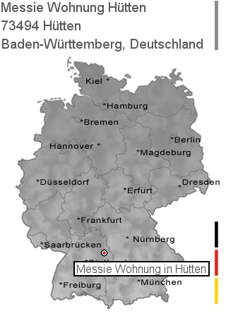 Messie Wohnung Hütten, 73494 Hütten