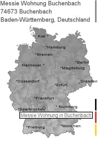 Messie Wohnung Buchenbach, 74673 Buchenbach