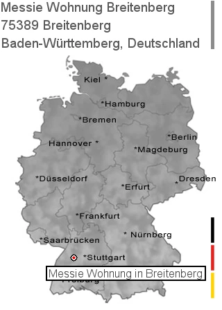 Messie Wohnung Breitenberg, 75389 Breitenberg