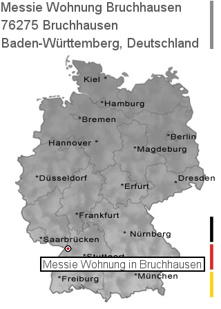 Messie Wohnung Bruchhausen, 76275 Bruchhausen