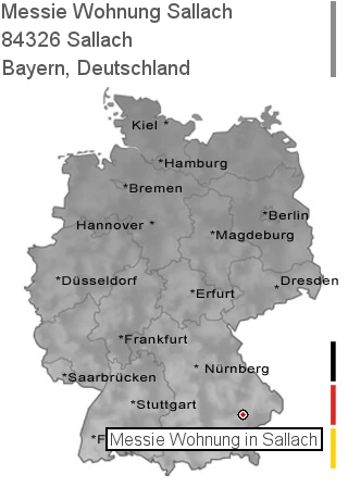 Messie Wohnung Sallach, 84326 Sallach