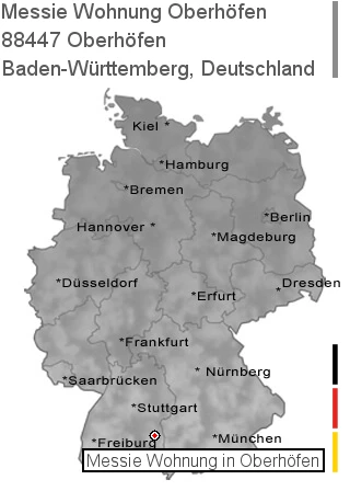 Messie Wohnung Oberhöfen, 88447 Oberhöfen