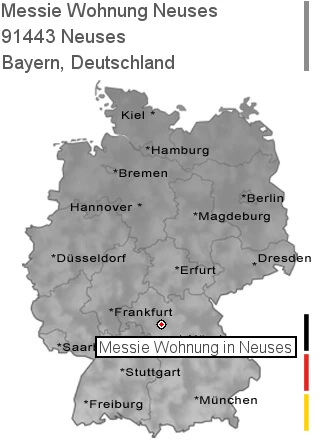 Messie Wohnung Neuses, 91443 Neuses