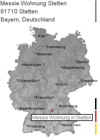 Messie Wohnung Stetten, 91710 Stetten
