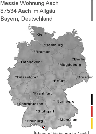 Messie Wohnung Aach im Allgäu, 87534 Aach