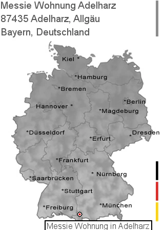Messie Wohnung Adelharz, Allgäu, 87435 Adelharz