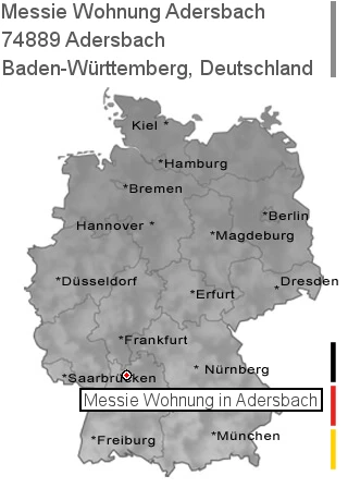 Messie Wohnung Adersbach, 74889 Adersbach