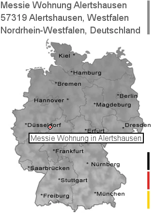 Messie Wohnung Alertshausen, Westfalen, 57319 Alertshausen