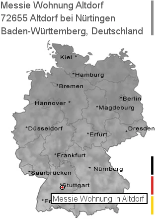 Messie Wohnung Altdorf bei Nürtingen, 72655 Altdorf