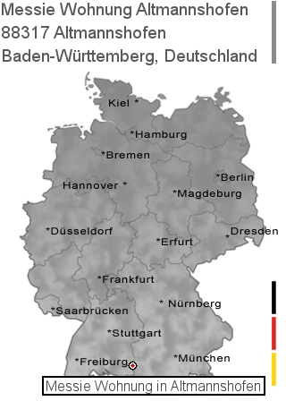 Messie Wohnung Altmannshofen, 88317 Altmannshofen