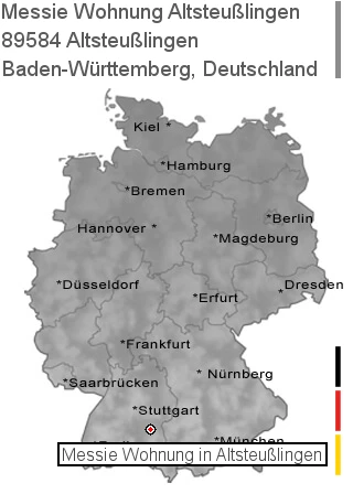 Messie Wohnung Altsteußlingen, 89584 Altsteußlingen