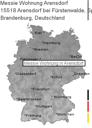 Messie Wohnung Arensdorf bei Fürstenwalde, Spree, 15518 Arensdorf