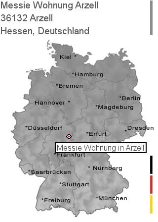 Messie Wohnung Arzell, 36132 Arzell