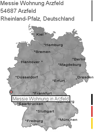 Messie Wohnung Arzfeld, 54687 Arzfeld