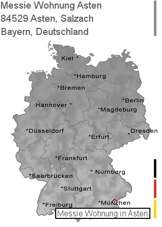 Messie Wohnung Asten, Salzach, 84529 Asten