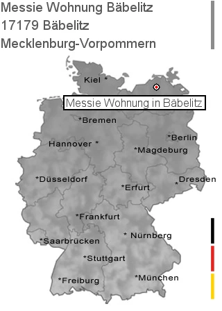 Messie Wohnung Bäbelitz, 17179 Bäbelitz