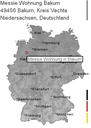 Messie Wohnung Bakum, Kreis Vechta, 49456 Bakum