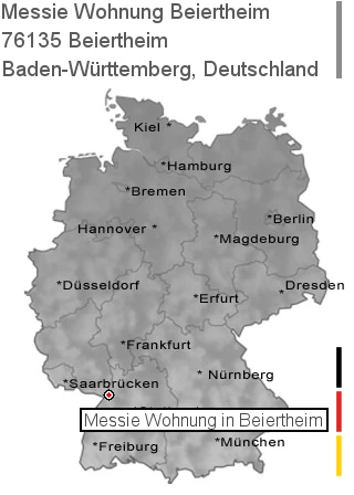 Messie Wohnung Beiertheim, 76135 Beiertheim