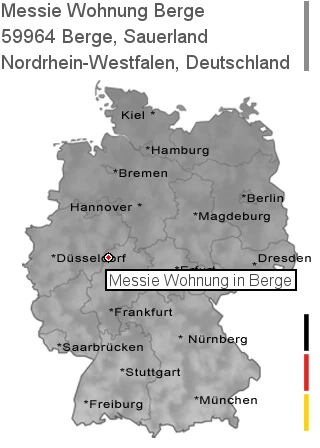 Messie Wohnung Berge, Sauerland, 59964 Berge