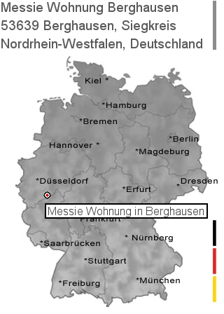 Messie Wohnung Berghausen, Siegkreis, 53639 Berghausen