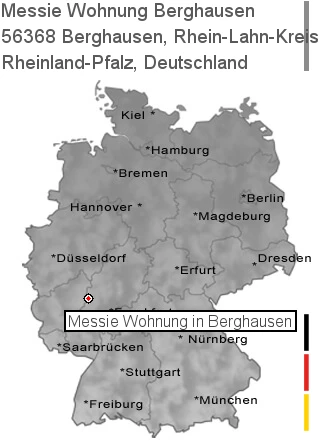 Messie Wohnung Berghausen, Rhein-Lahn-Kreis, 56368 Berghausen