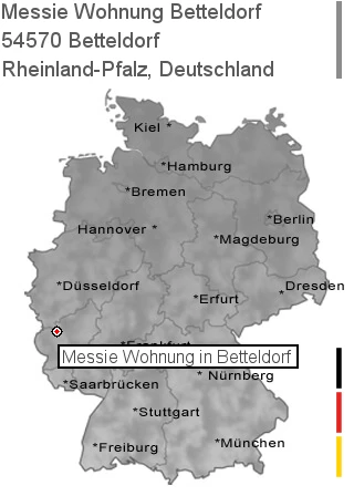 Messie Wohnung Betteldorf, 54570 Betteldorf