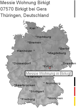 Messie Wohnung Birkigt bei Gera, 07570 Birkigt