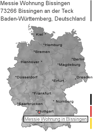 Messie Wohnung Bissingen an der Teck, 73266 Bissingen