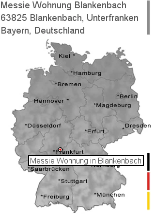 Messie Wohnung Blankenbach, Unterfranken, 63825 Blankenbach