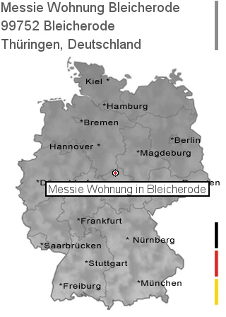 Messie Wohnung Bleicherode, 99752 Bleicherode