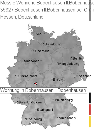 Messie Wohnung Bobenhausen II;Bobenhausen bei Gr&uuml;nberg, Hessen, 35327 Bobenhausen II;Bobenhausen