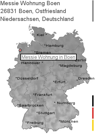 Messie Wohnung Boen, Ostfriesland, 26831 Boen