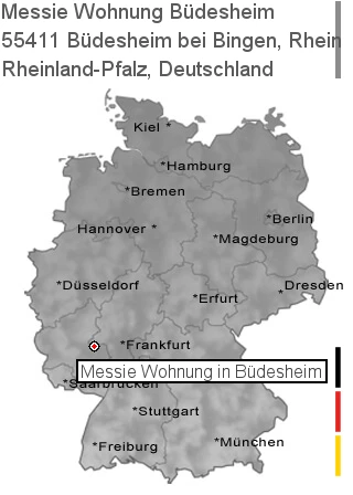Messie Wohnung Büdesheim bei Bingen, Rhein, 55411 Büdesheim