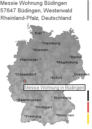 Messie Wohnung Büdingen, Westerwald, 57647 Büdingen
