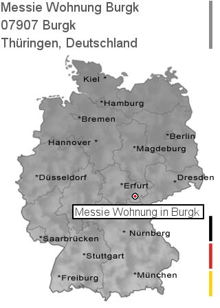 Messie Wohnung Burgk, 07907 Burgk