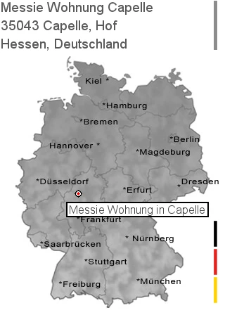 Messie Wohnung Capelle, Hof, 35043 Capelle