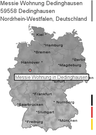 Messie Wohnung Dedinghausen, 59558 Dedinghausen