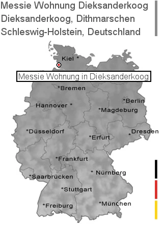 Messie Wohnung Dieksanderkoog, Dithmarschen