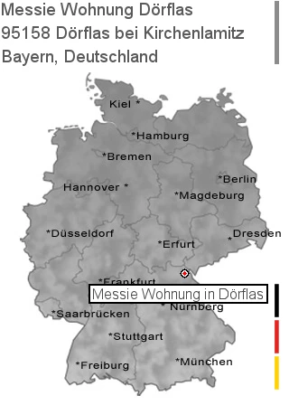 Messie Wohnung Dörflas bei Kirchenlamitz, 95158 Dörflas