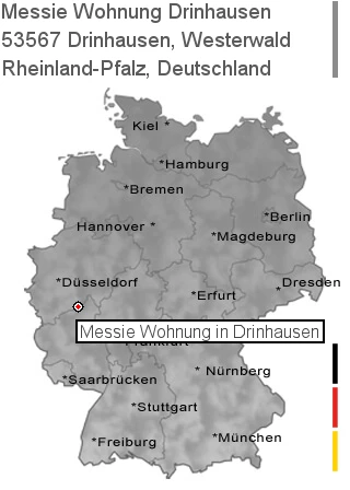 Messie Wohnung Drinhausen, Westerwald, 53567 Drinhausen