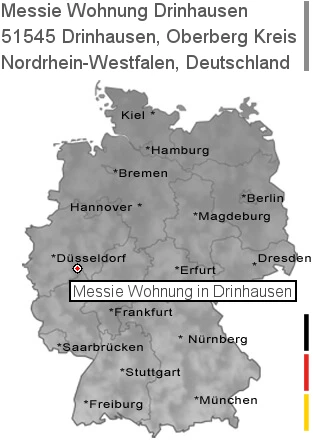 Messie Wohnung Drinhausen, Oberberg Kreis, 51545 Drinhausen