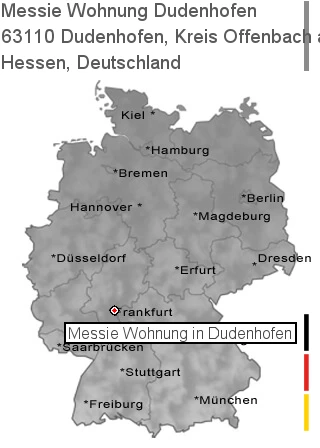 Messie Wohnung Dudenhofen, Kreis Offenbach am Main, 63110 Dudenhofen