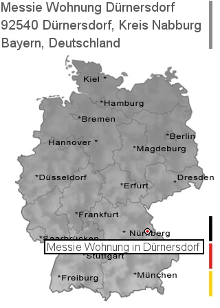Messie Wohnung D&uuml;rnersdorf, Kreis Nabburg, 92540 Dürnersdorf