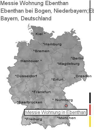 Messie Wohnung Ebenthan bei Bogen, Niederbayern;Ebenthan, Niederbayern